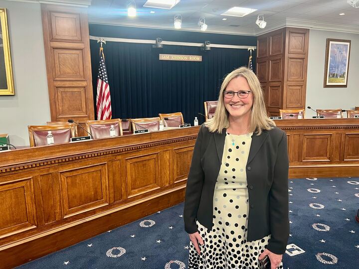 Jennifer Phillips in hearing room