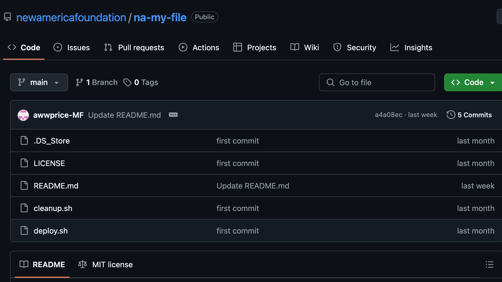MyFile Code Repository - Digital Government Hub