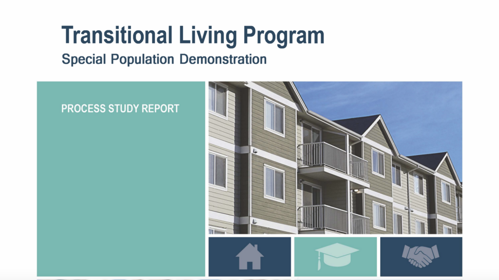 Transitional Living Program: Special Population Demonstration - Digital ...