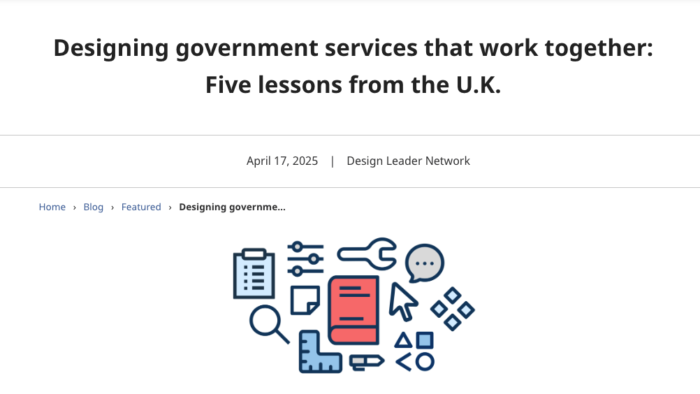 Designing government services that work together: Five lessons from the ...