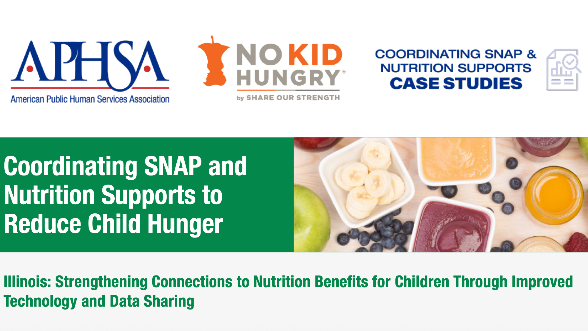 Snap Dcf Coordinating SNAP and Nutrition Supports to Reduce Child Hunger ...