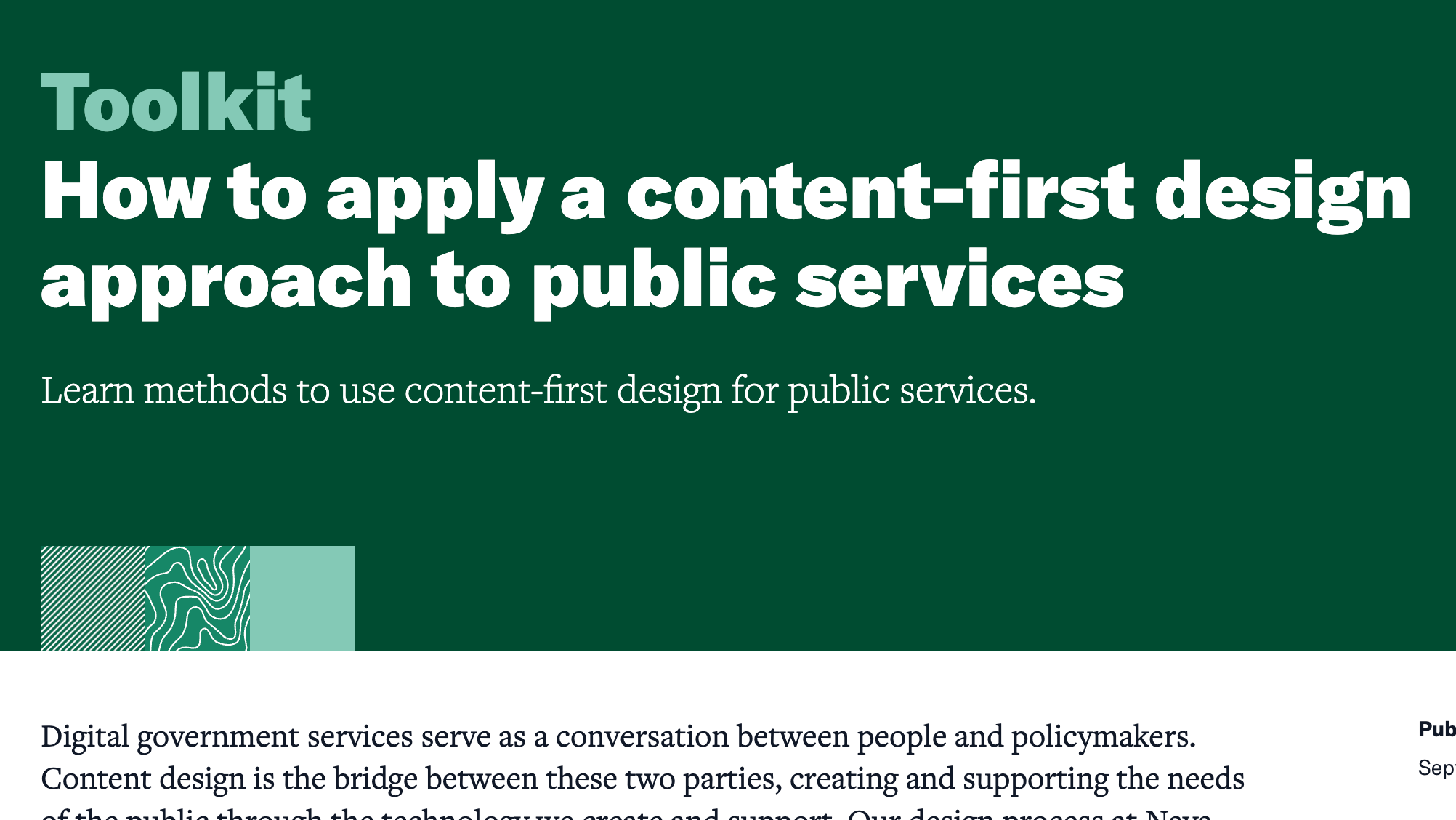 Content First Design How to apply a content-first design approach to public services ...